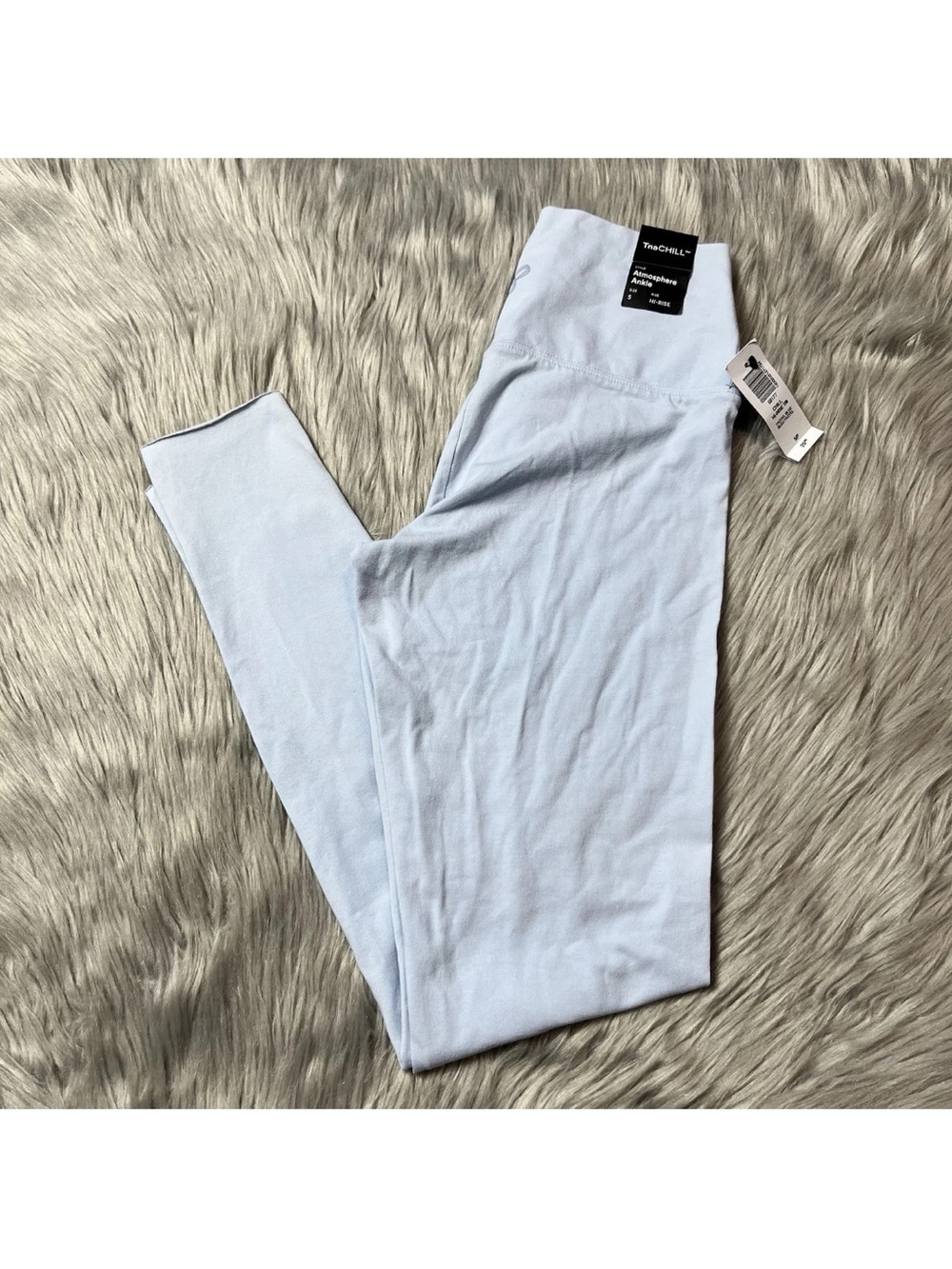 Aritzia TNA High Rise 7/8 Atmosphere Chill Pastel Blue Leggings Small